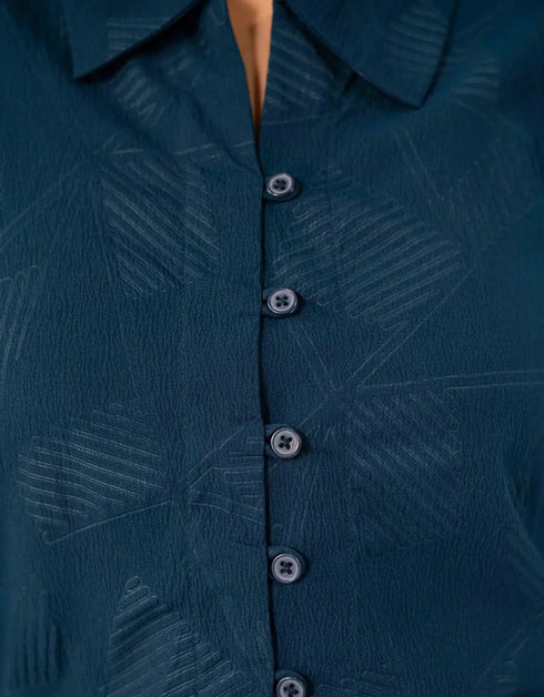 SELF TEXTURED SHIRT WITH LOOPS
